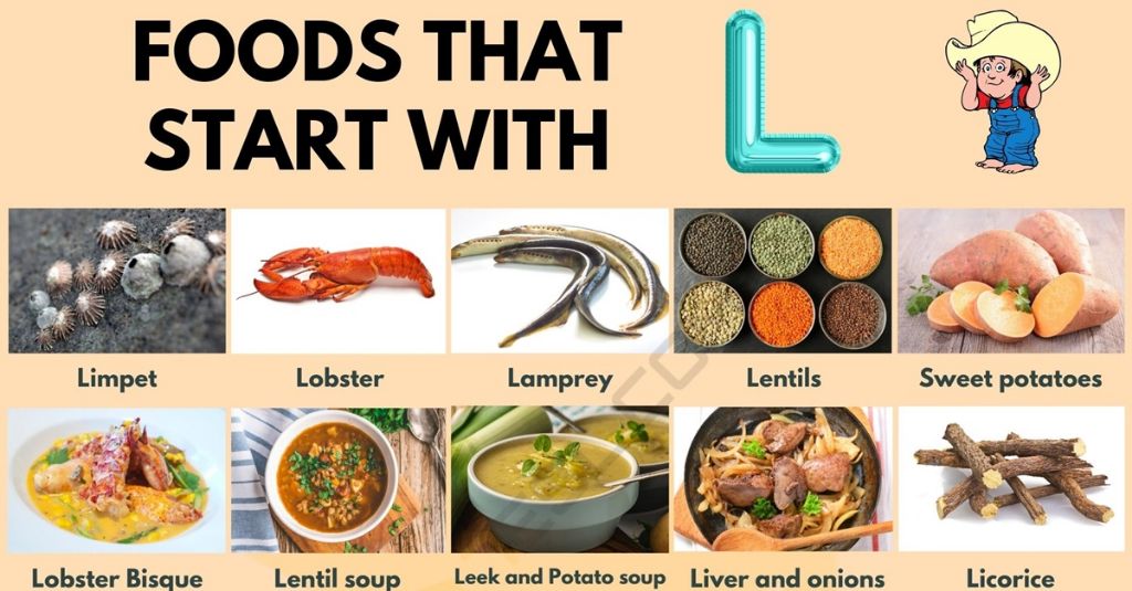 What food starts with the letter L