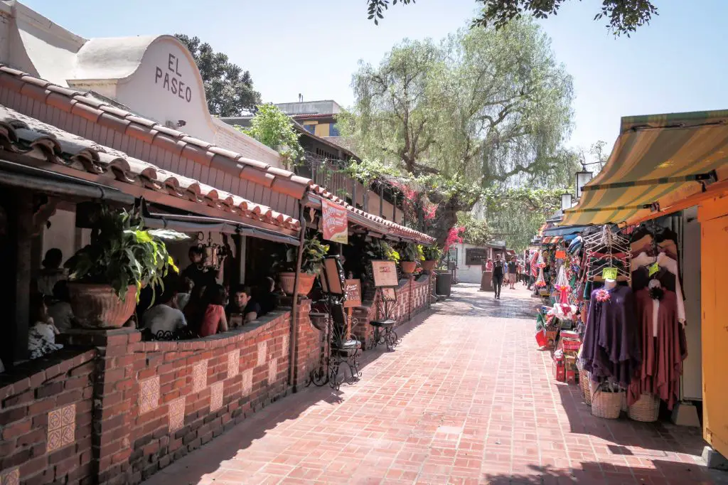 What is Olvera Street famous for