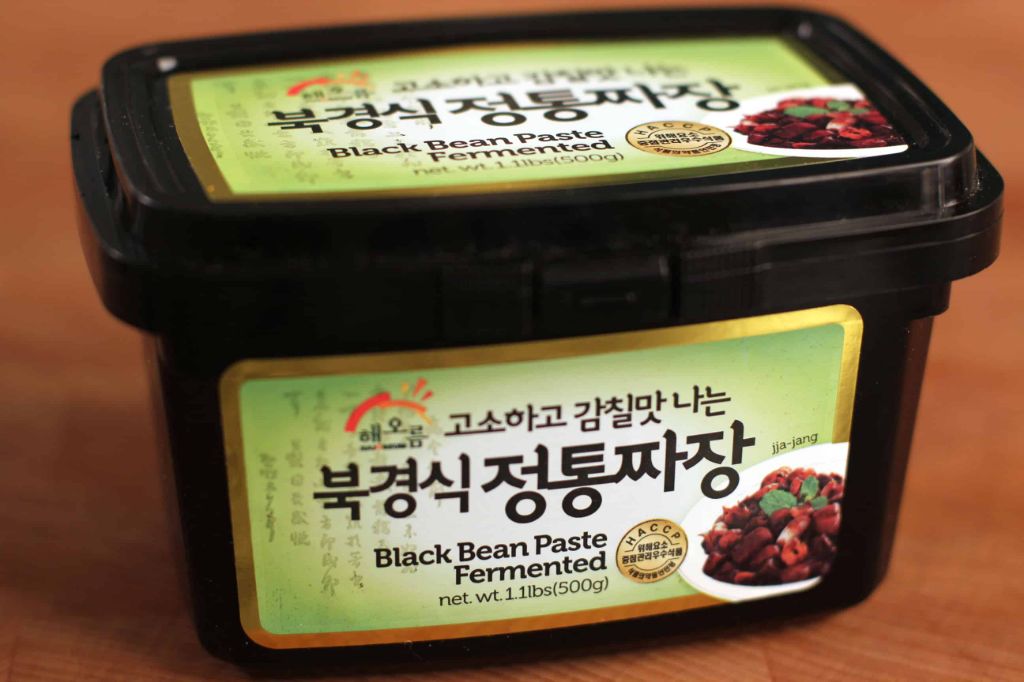 What is black bean paste made of
