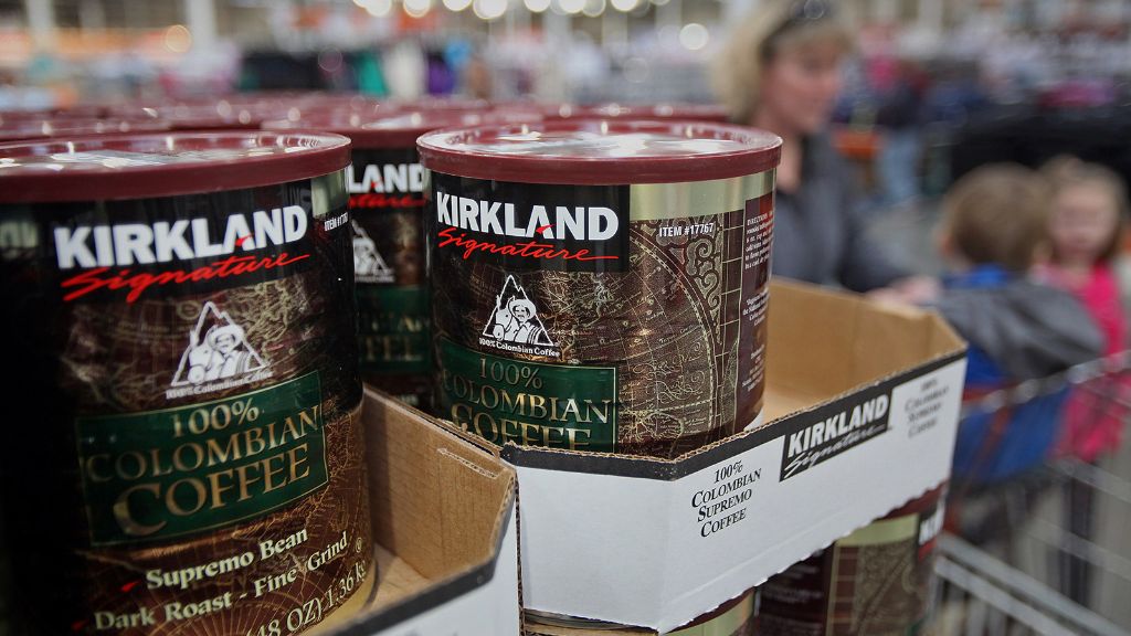 What company makes Kirkland coffee for Costco