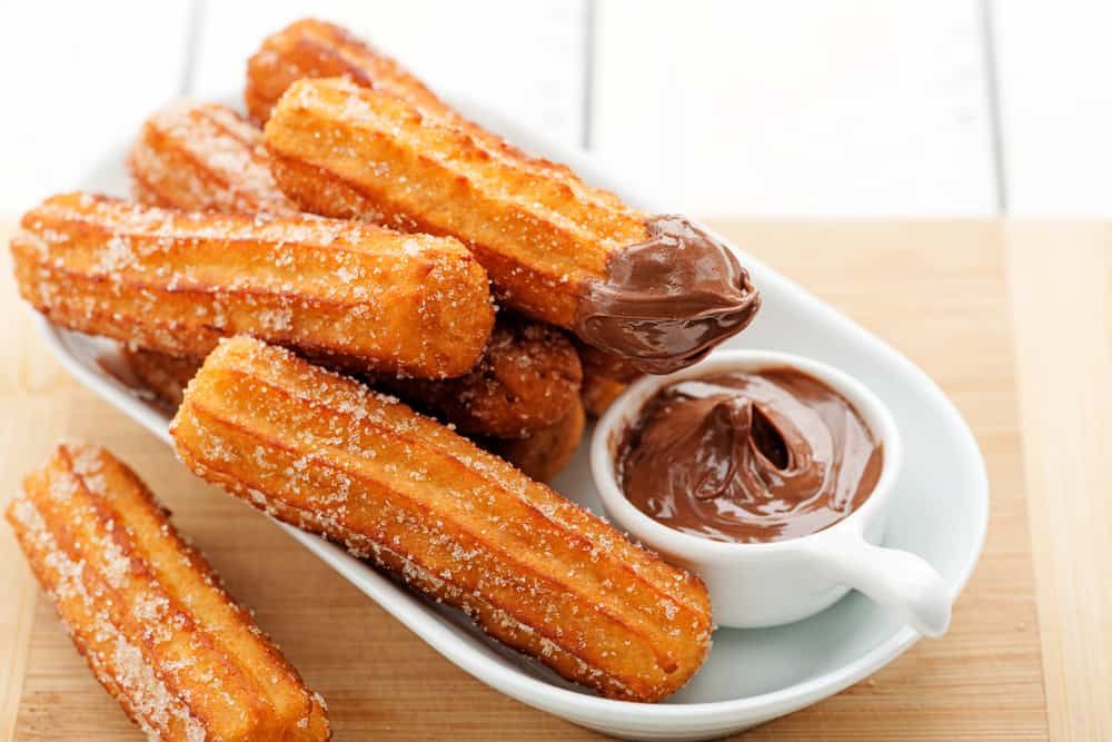 What place is known for churros