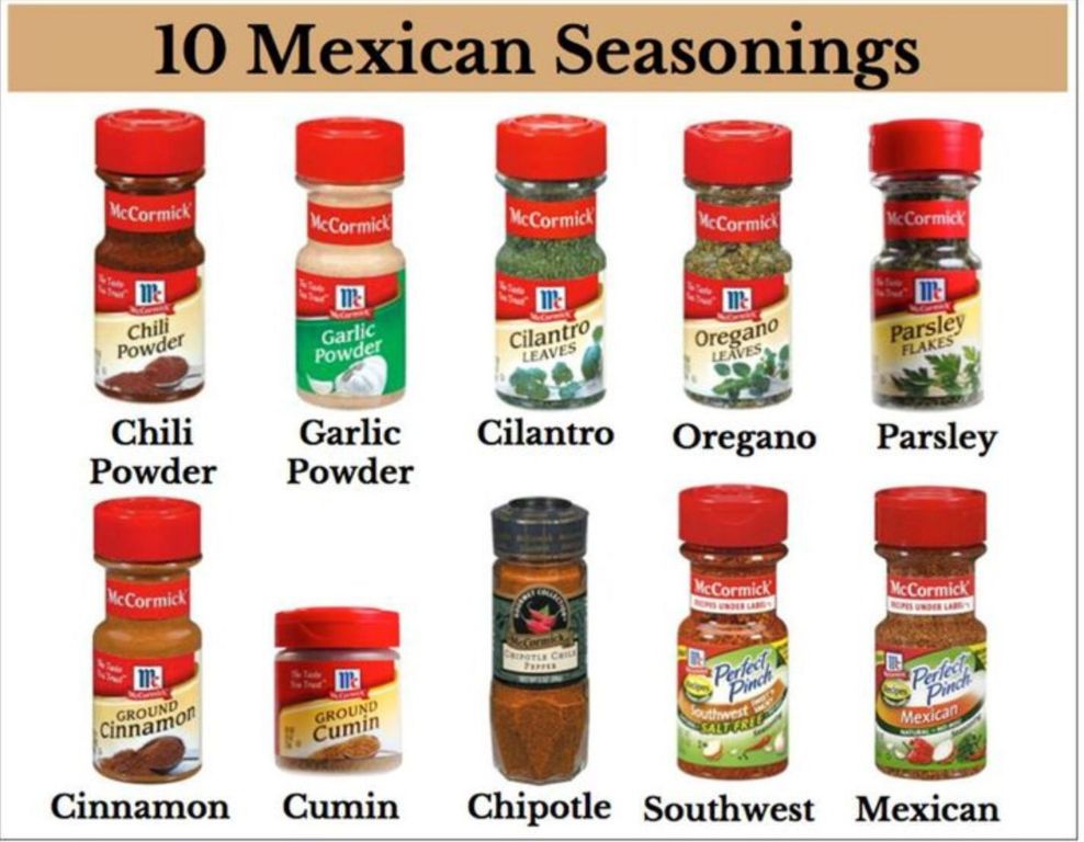What are some Mexican spices list