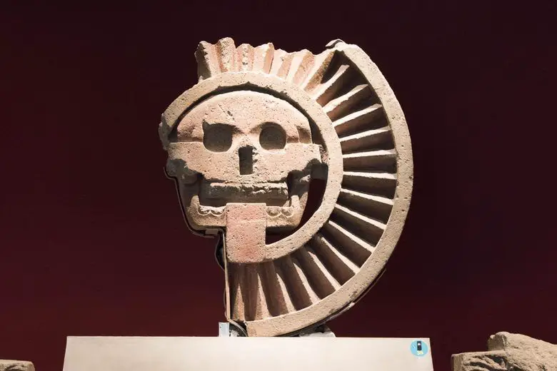 What does the Aztec skull symbolize