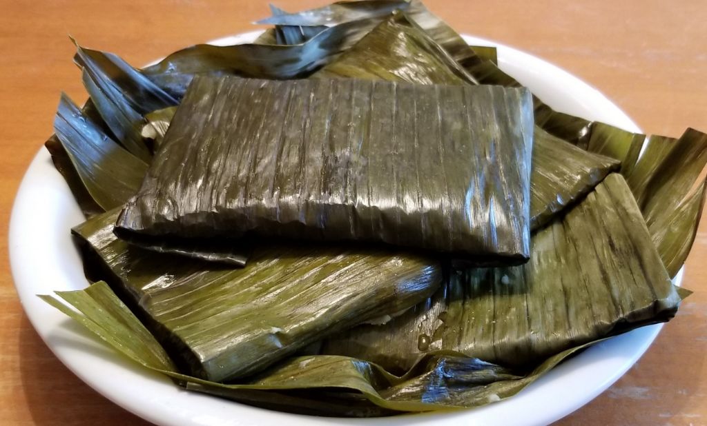 What are Oaxacan tamales made of