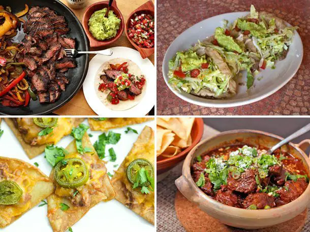 What are 3 common Tex-Mex dishes